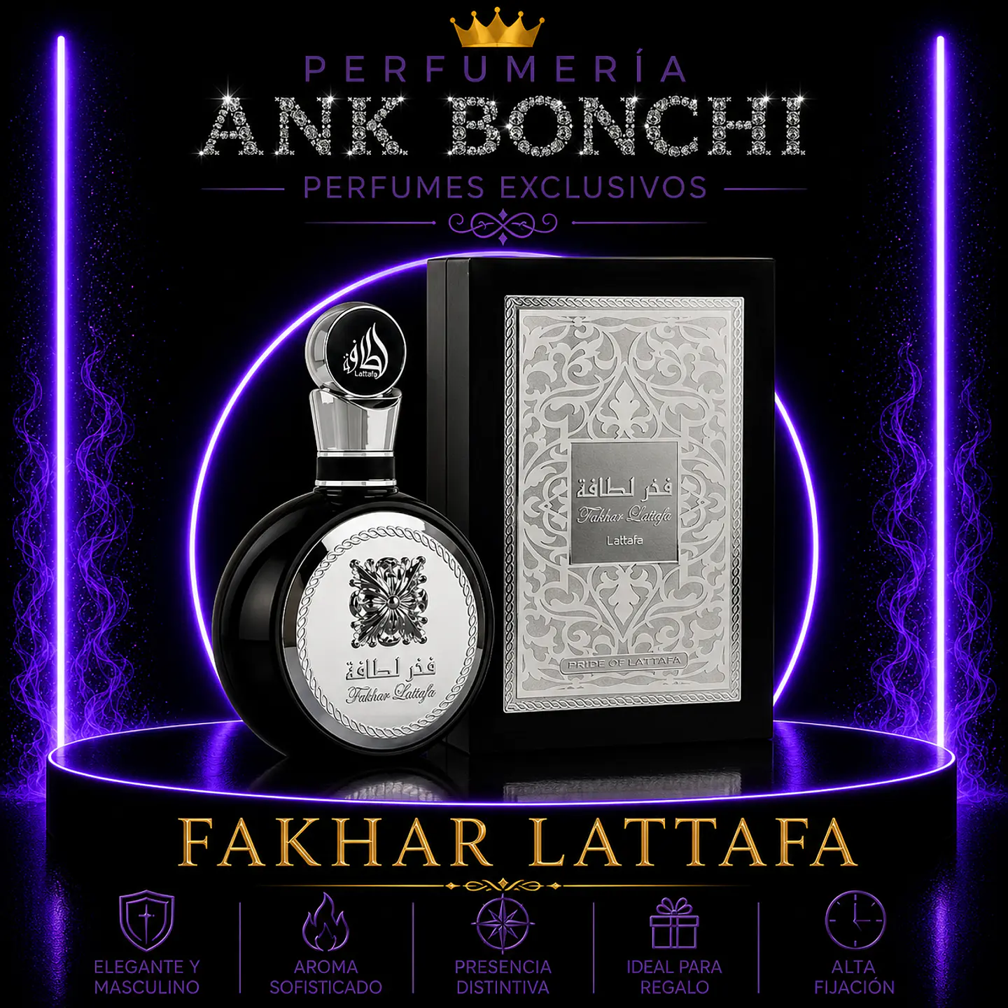 fackar black 100ml edp hombre  1
