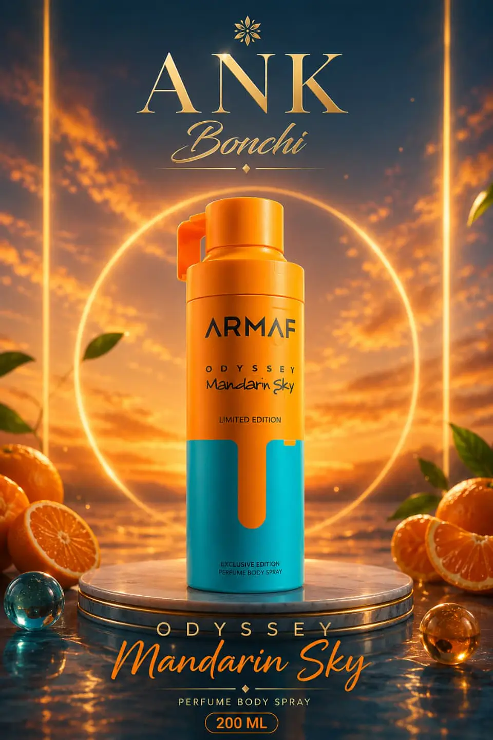 mandarin sky Armaf 200ml (hombre ) 1