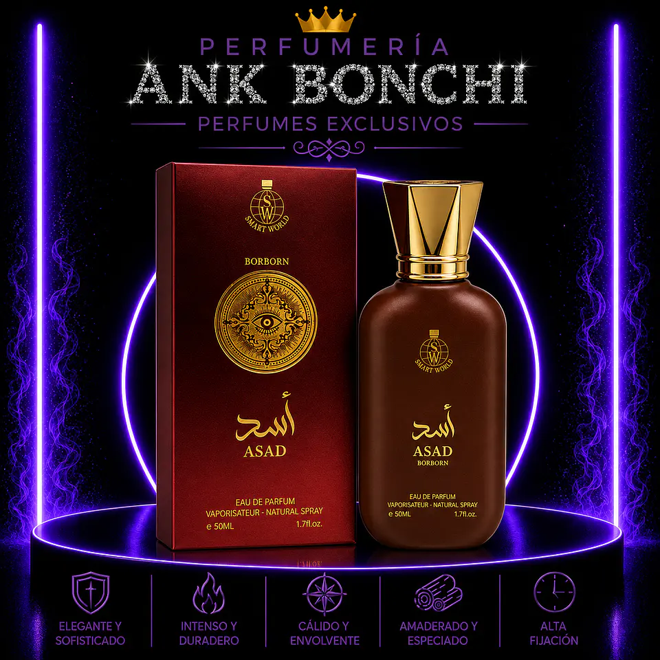 smart word asad bourbon 50ml edp  1
