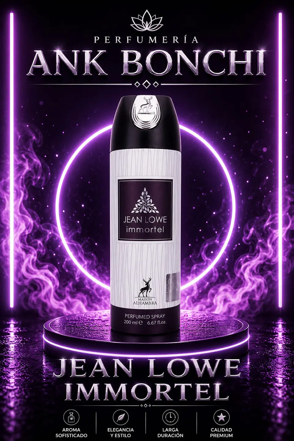 jean lowe inmortel 200ml spray (hombre) 1