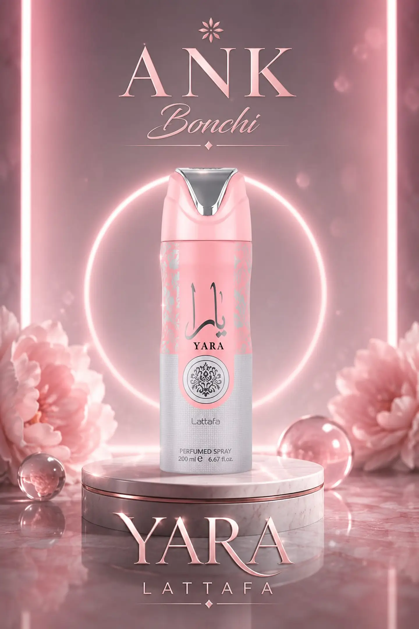 Yara Rosa lattafa 200ml spray  1