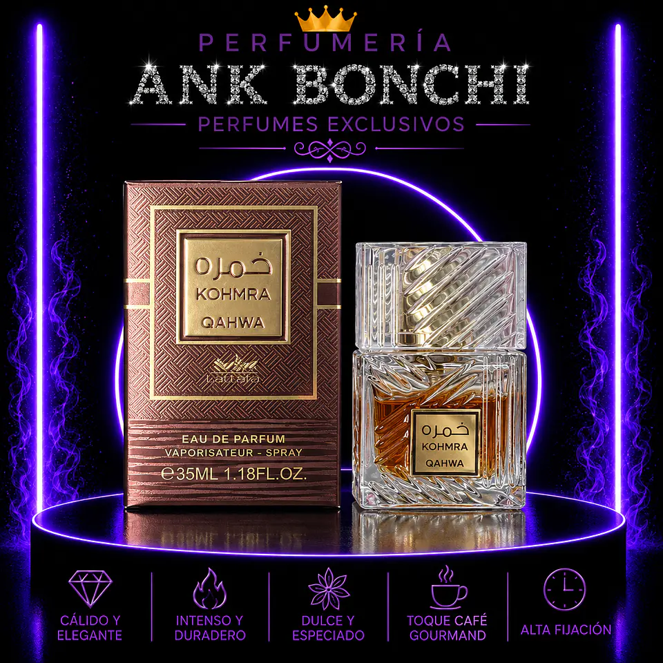 KOHMRAH QAHWA JESSIE TWIN 35ML EDP (HOMBRE) 1