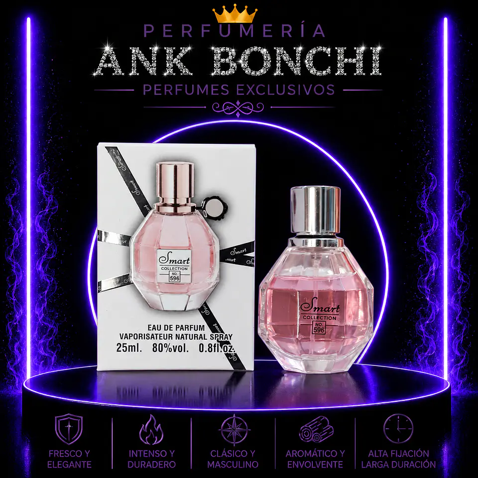 Smart Collection No.596 – Viktor & Rolf Flowerbomb Mujer EDP 25 ml 1