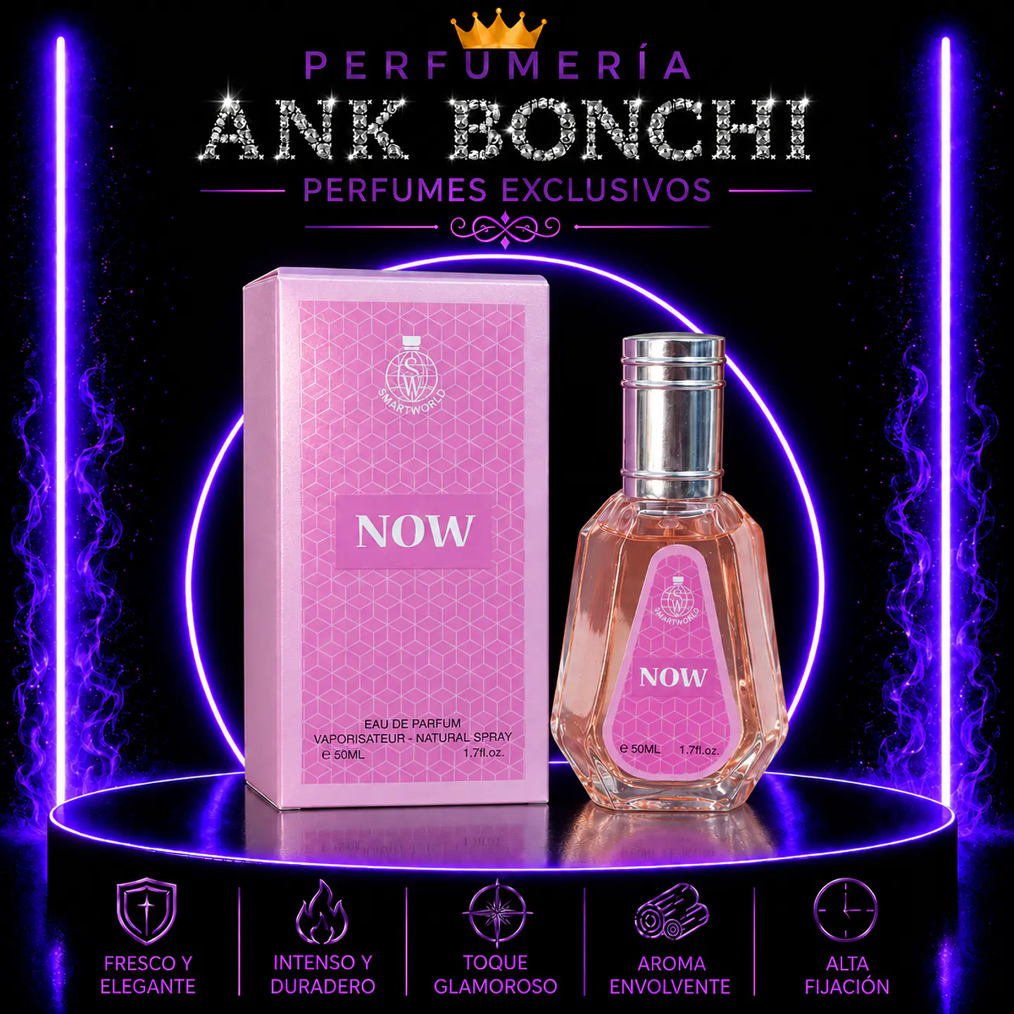 Now Pink Smart World 50ml EDP Mujer (sin celofán) 1