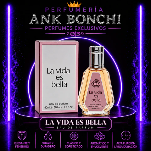 Fragrance World La Vida Es Bella Edp 50Ml Mujer (Lancome La Vie Belle)