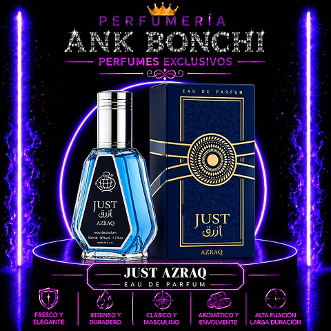 Fragrance World Just Azraq Edp 50Ml Hombre (Rabanne Invictus Victory Elixir)