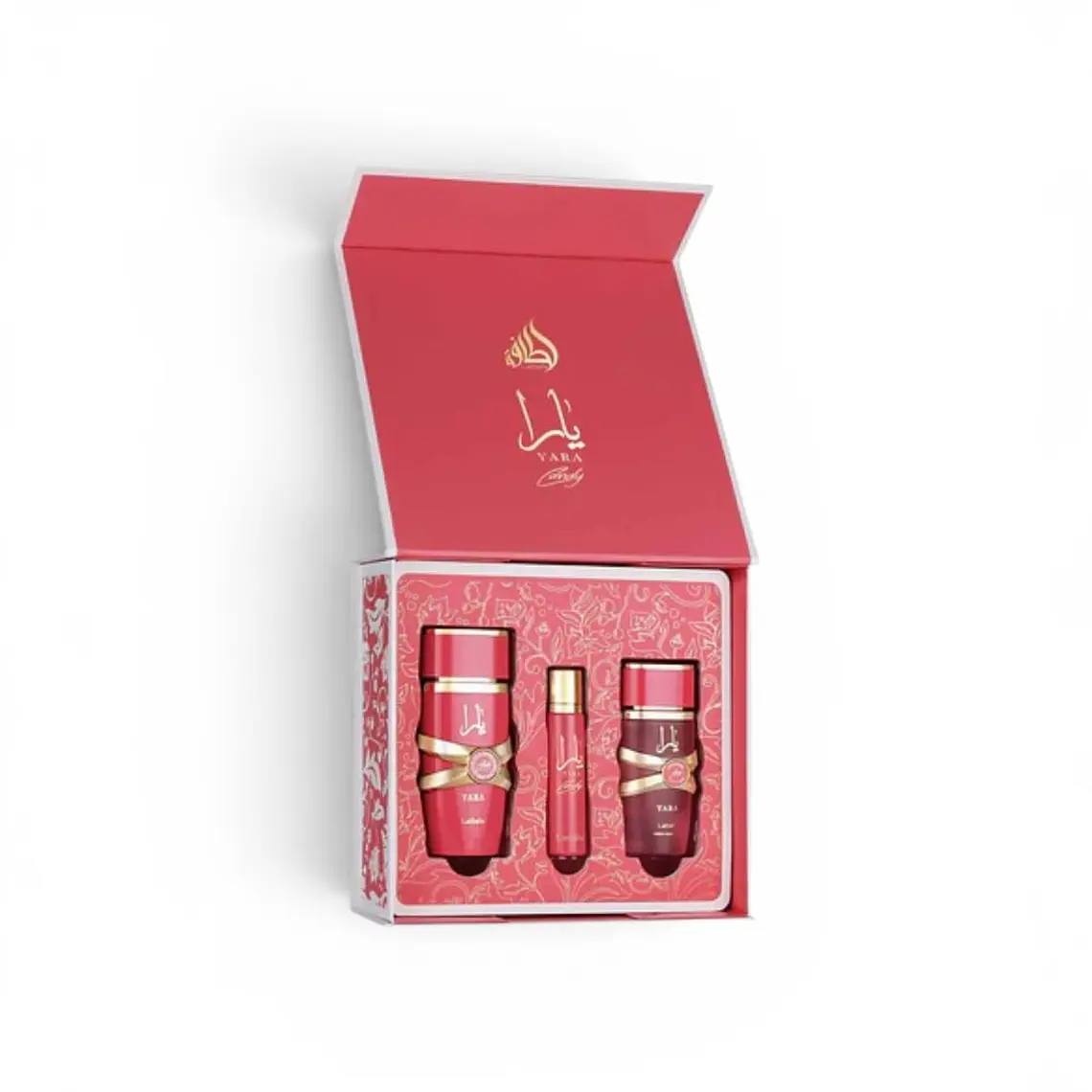 Lattafa estuche yara candy 100 ml + 12 ml + mist 50 ml 1