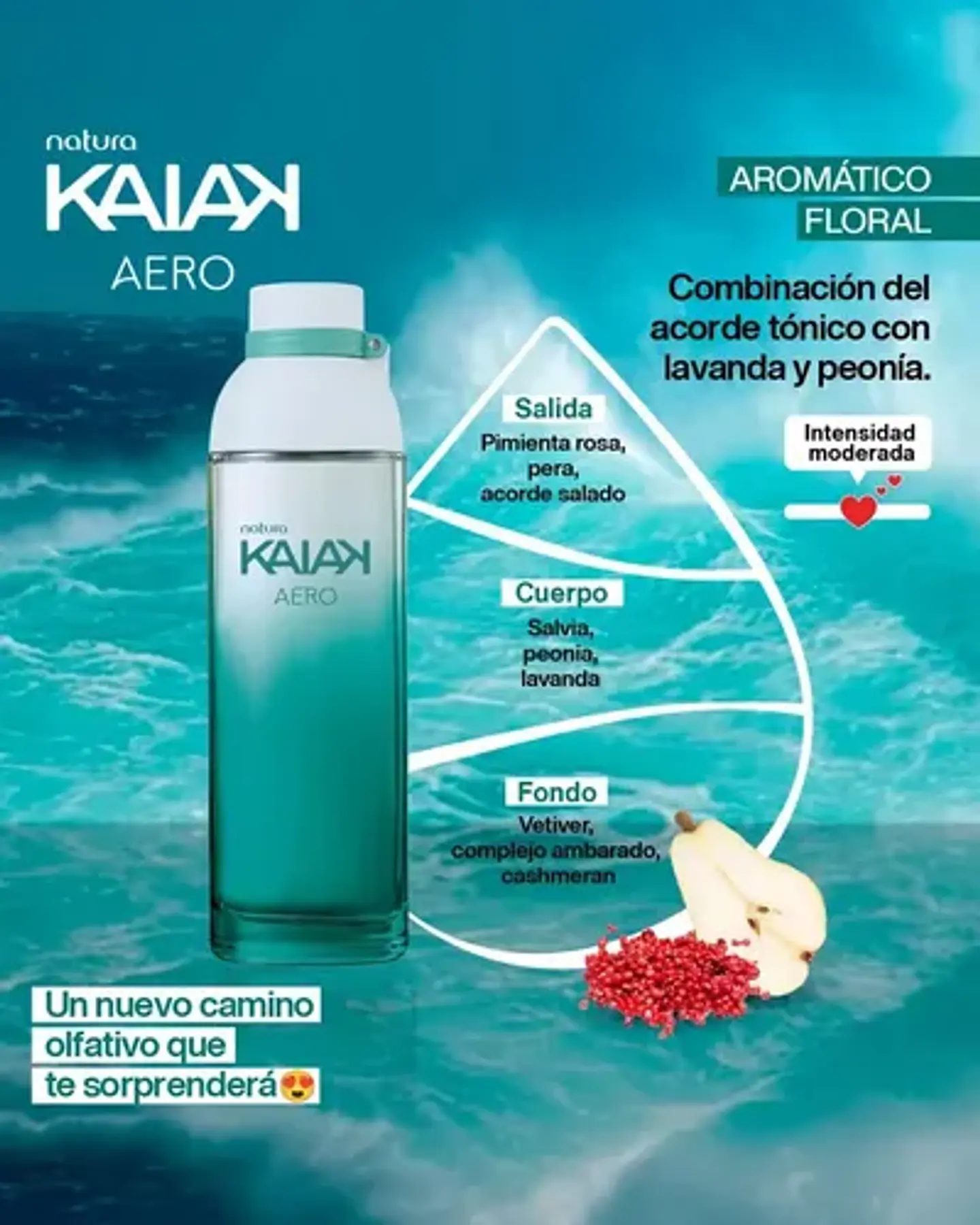 Kaiak Sonar Femenino Natura 100 ml. 2