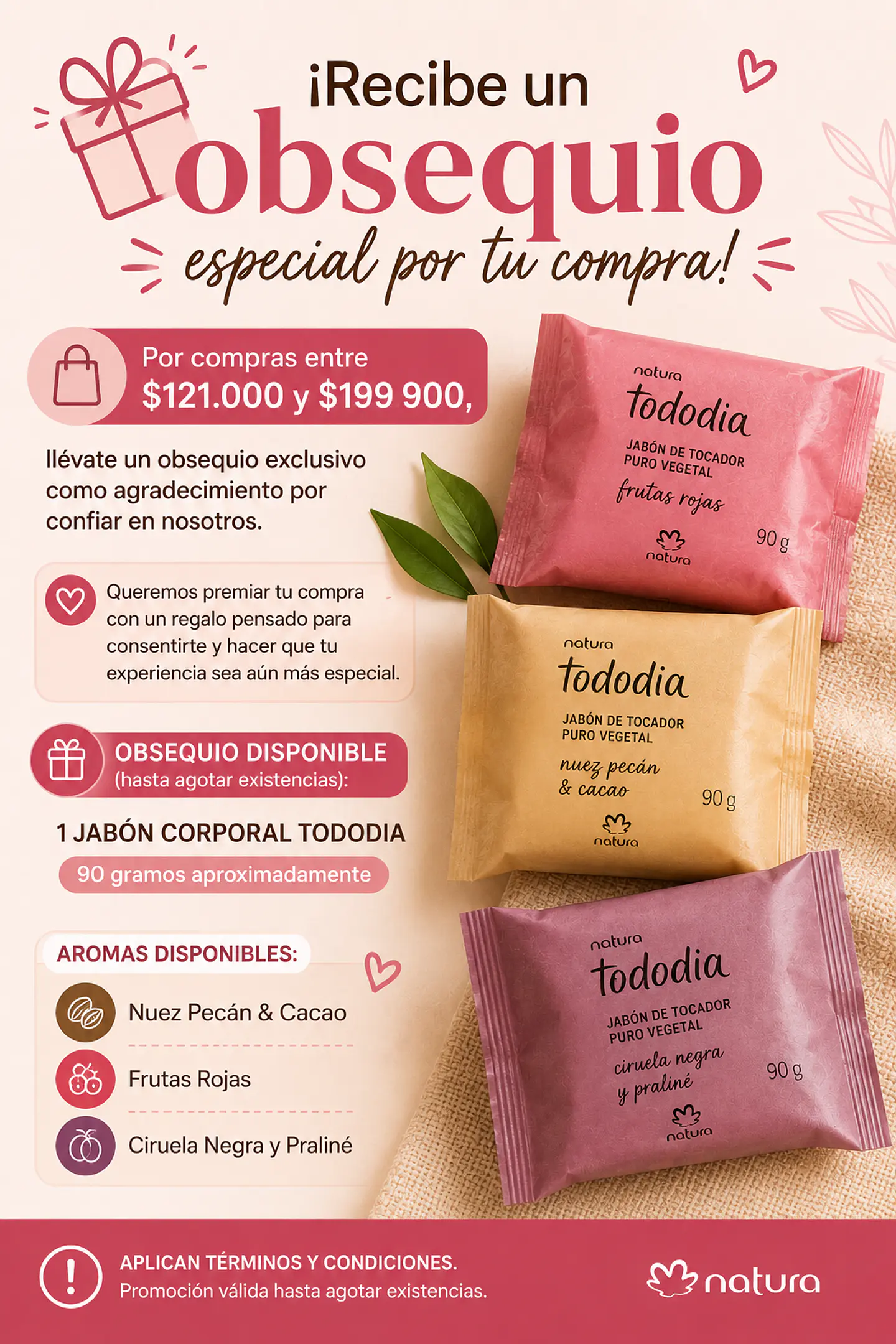 Obsequio por compras entre 121.000 a 199.900 1