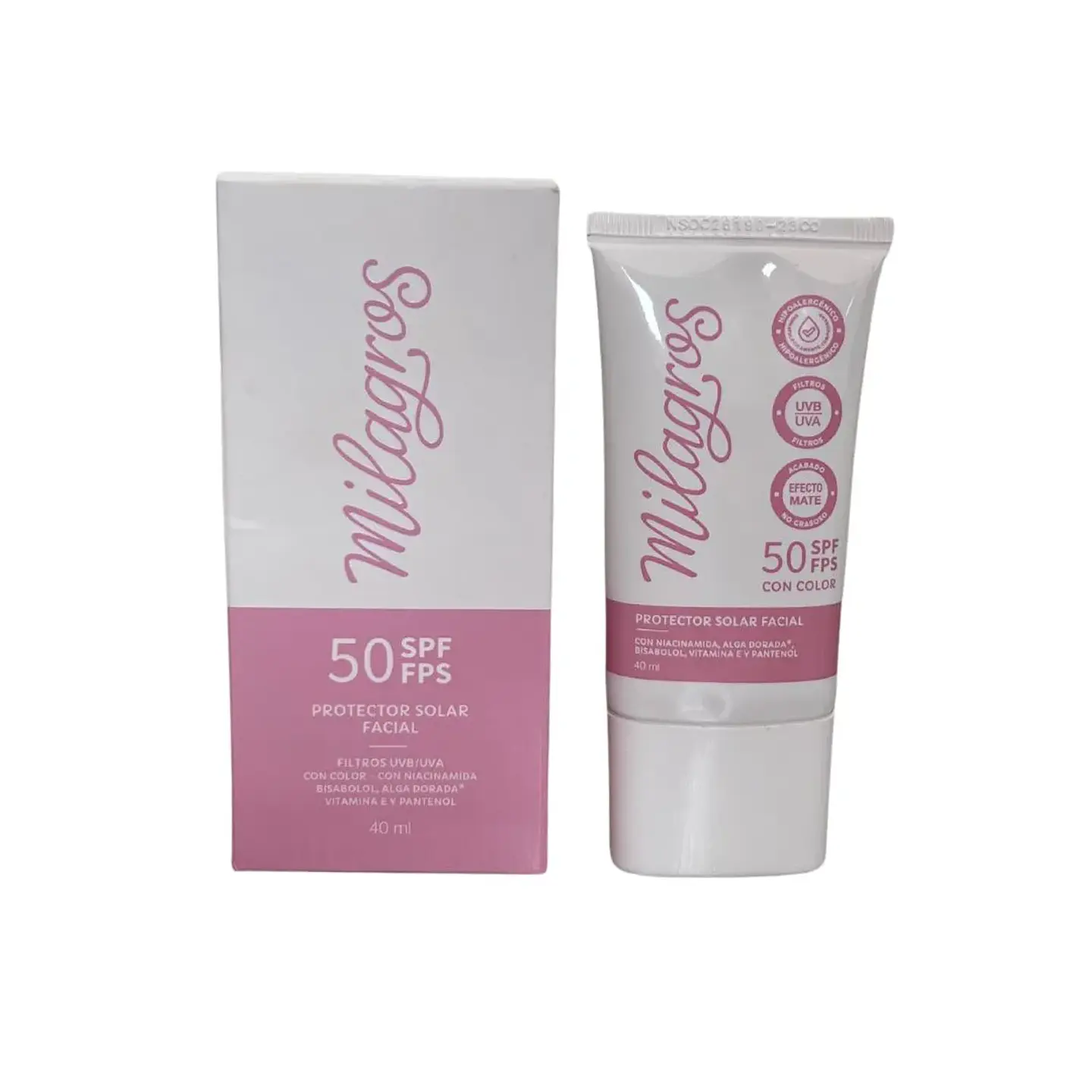 Protector solar milagros con color x 40ml 1