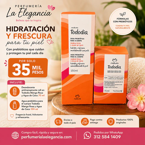 Kit Mango Rosa y Agua de Coco Natura