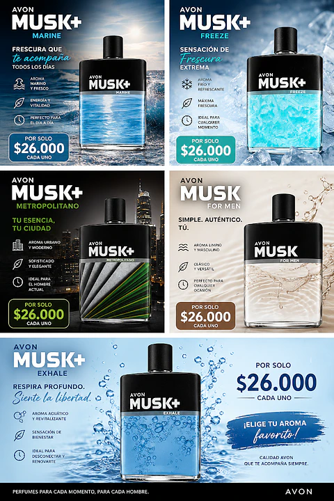 Super oferta Musk Maculinas Evon