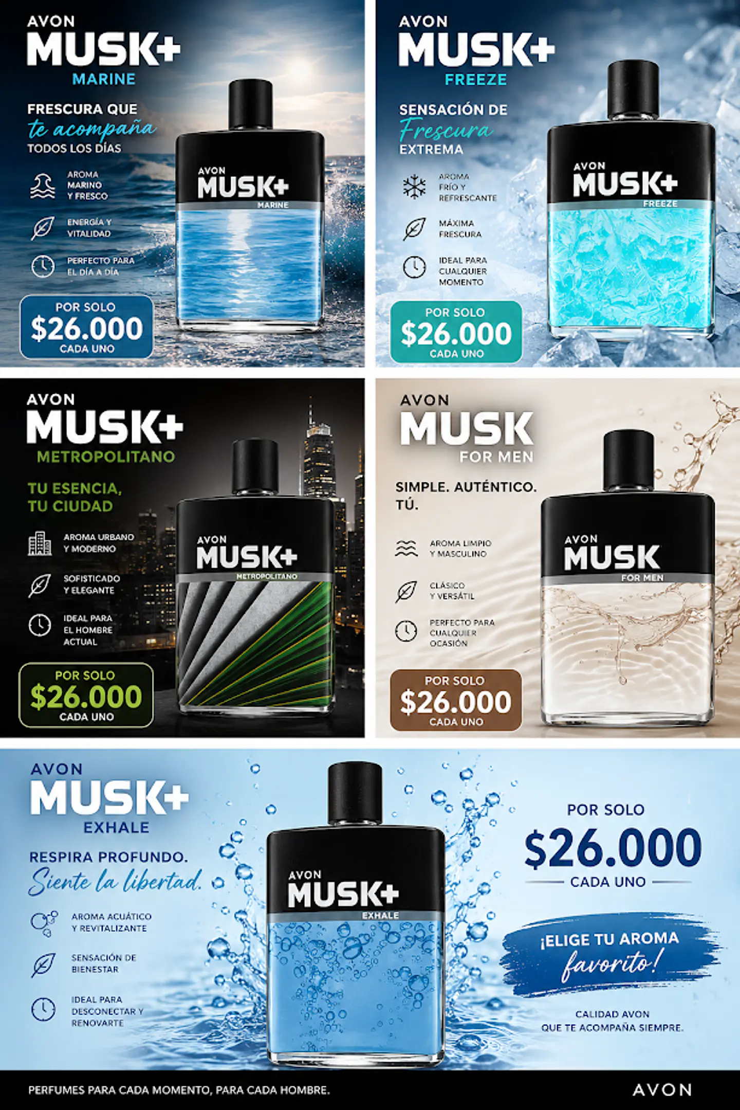 Super oferta Musk Maculinas Evon 1