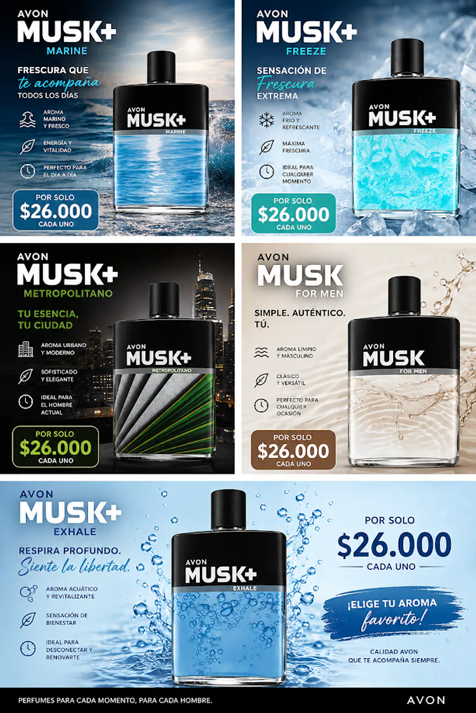Super oferta Musk Maculinas Evon 1