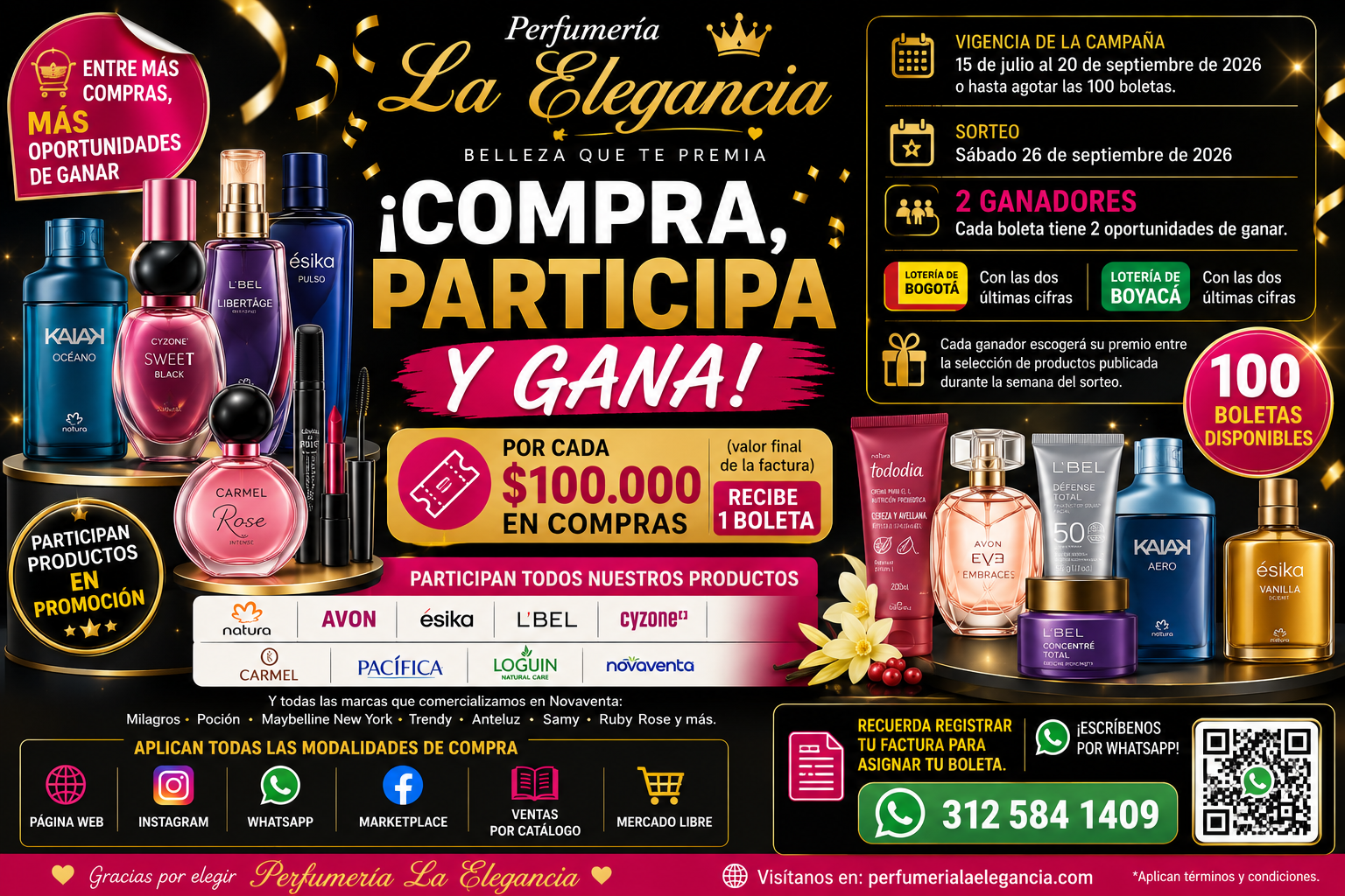 🎉 REGLAMENTO GENERAL CAMPAÑA PROMOCIONAL "COMPRA, PARTICIPA Y GANA"