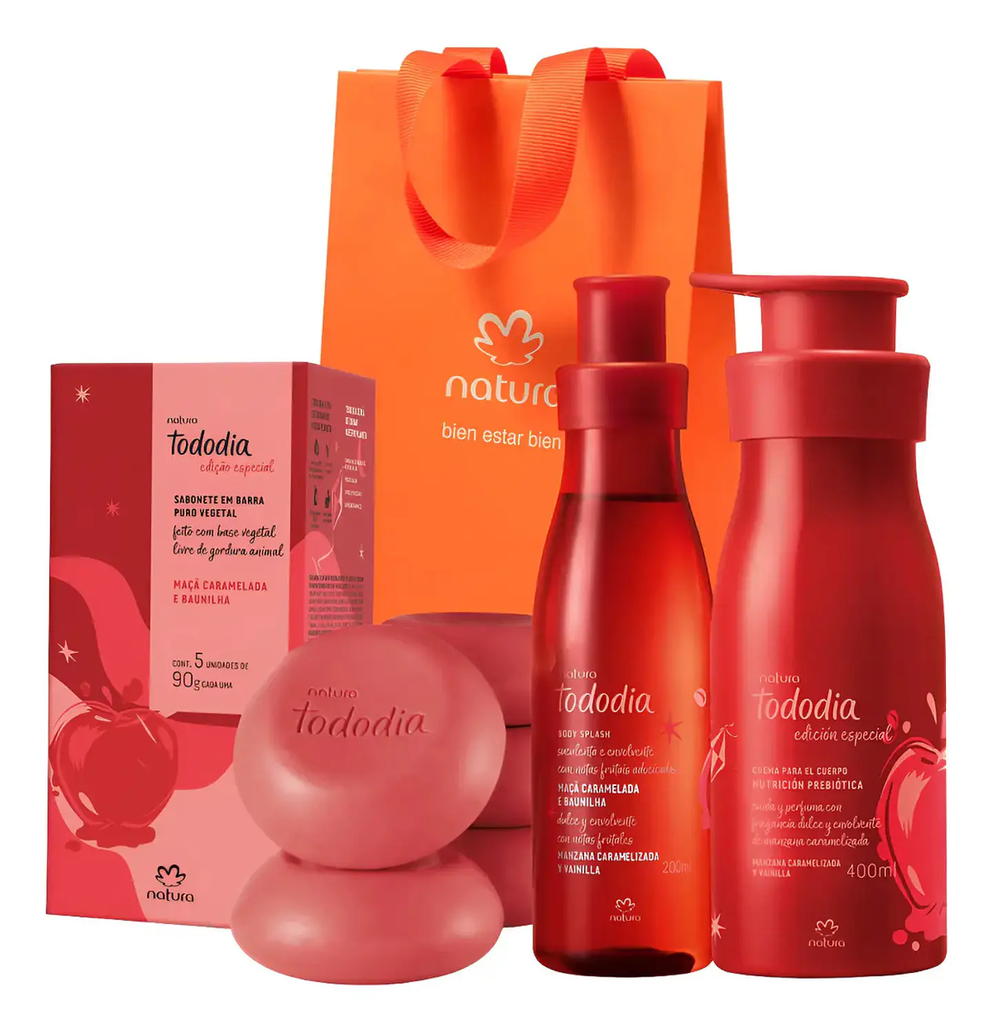 Kit Natura Tododia Manzana Caramelizada y Vainilla 3 Piezas 1