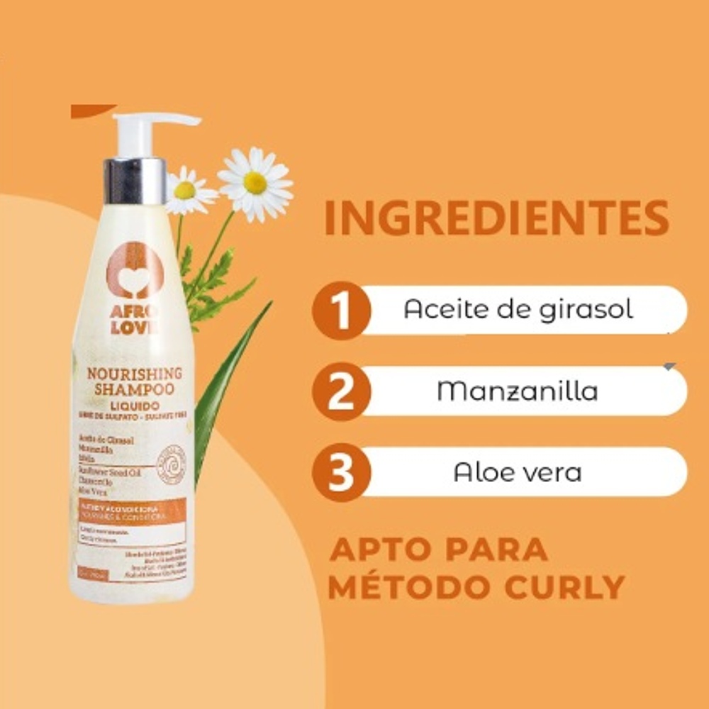 Shampoo Afro Love Nutritivo 290 ml 2