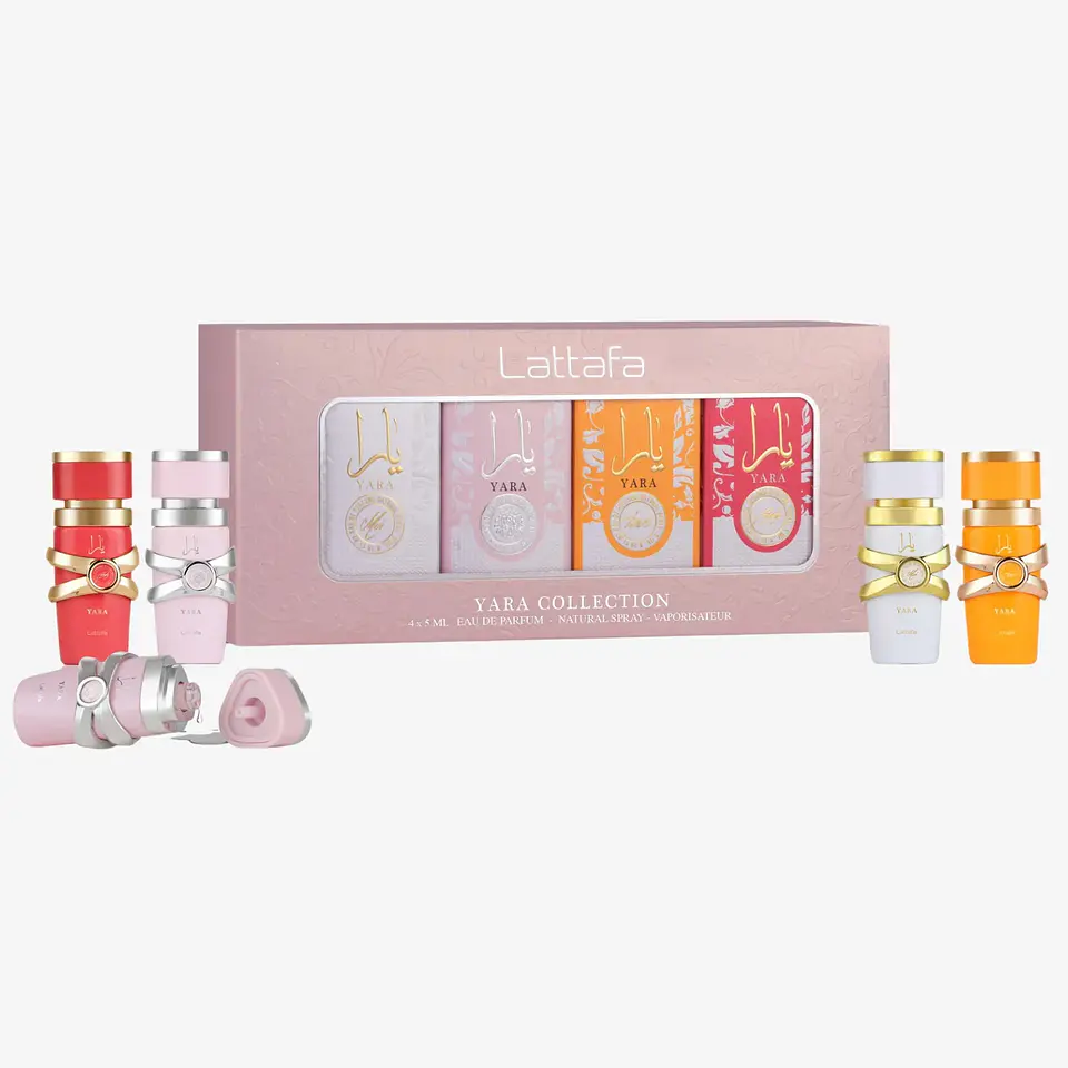 Lattafa set Miniaturas Collection Yara x4 5ml Mujer 2