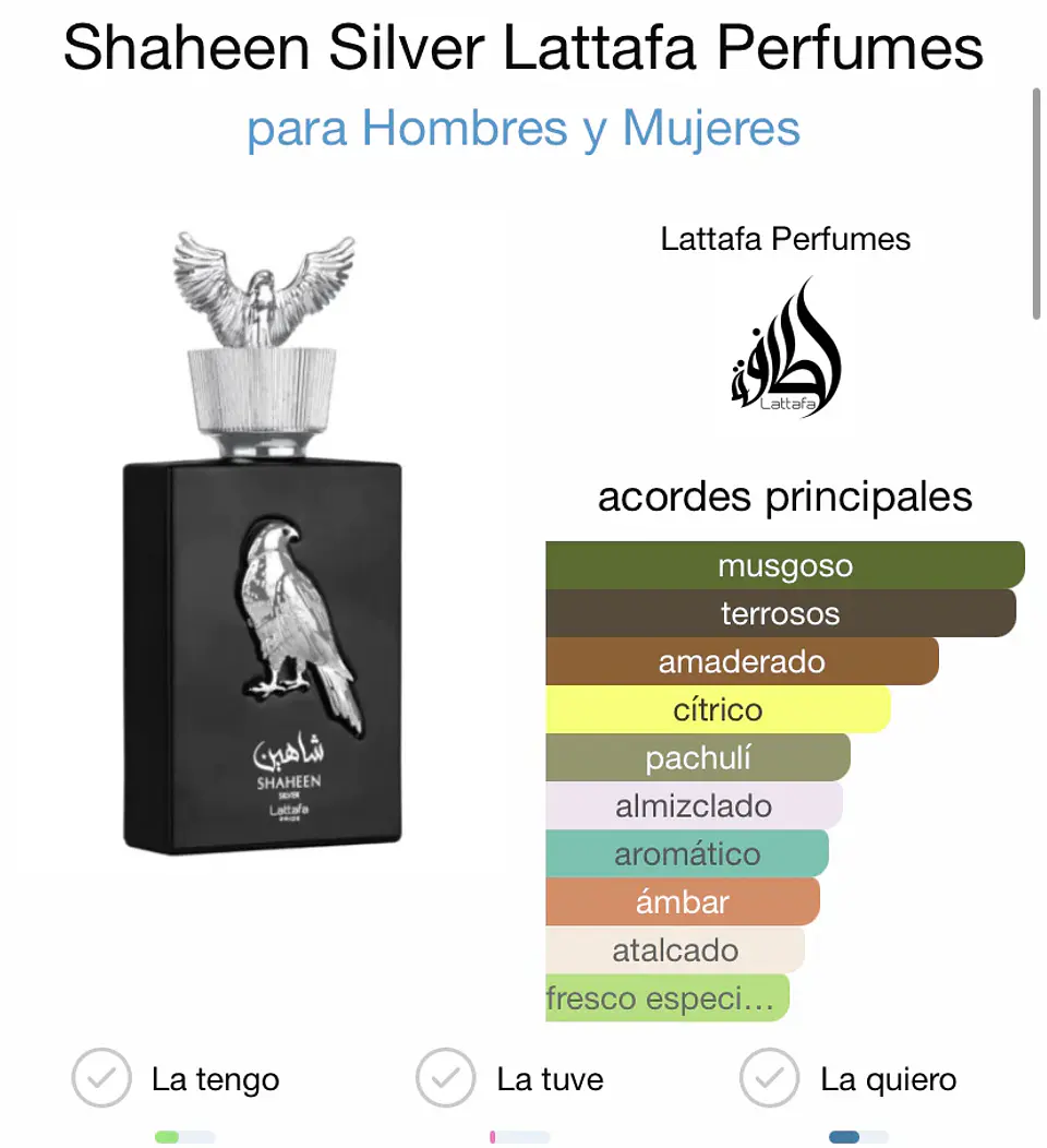 Lattafa Shaheen Silver Edp 100ml Hombre 3