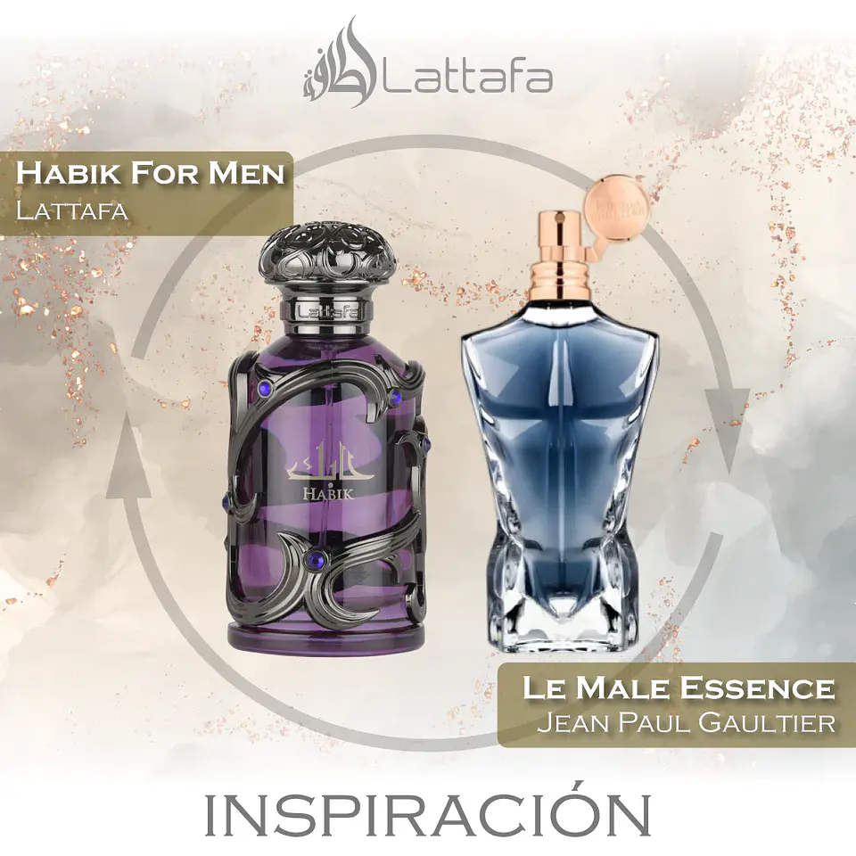Lattafa Habik Edp 100ml Hombre (Inspirado en Le Male Essence de Parfum) 3
