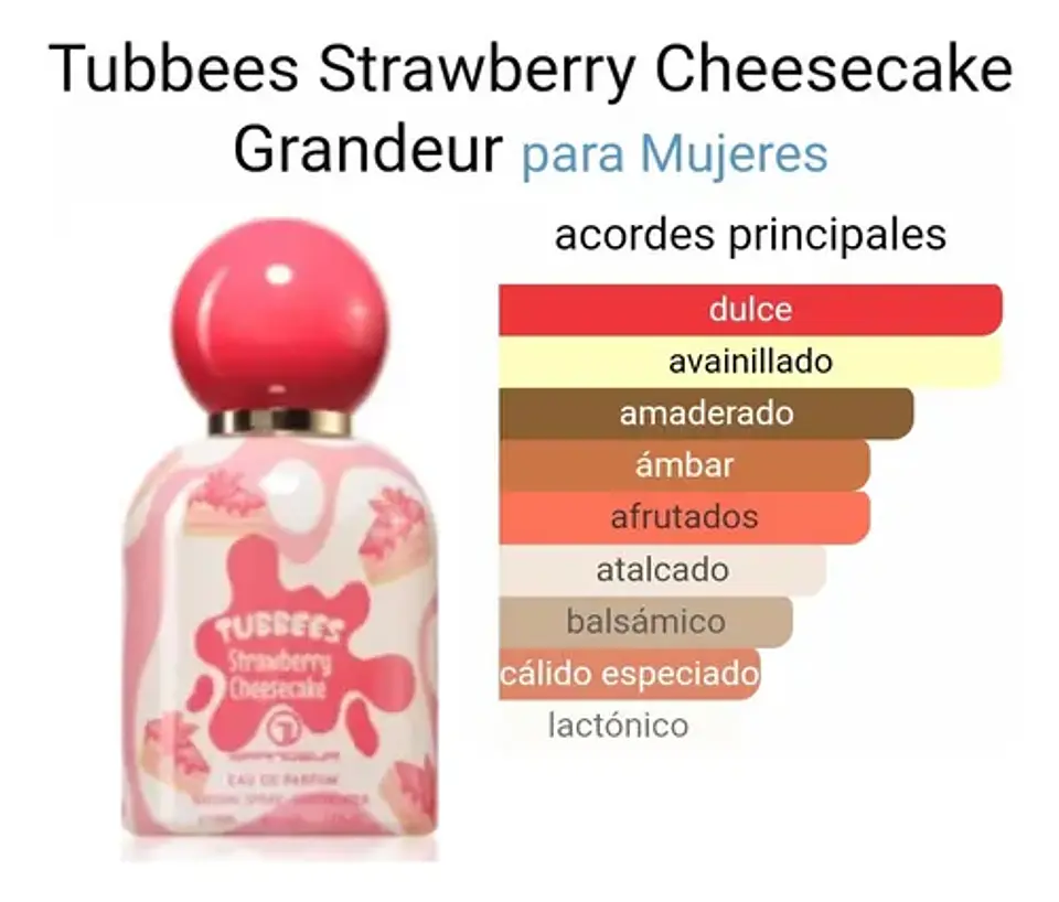 Grandeur Tubbees Strawberry Cheesecake 50ml Mujer 3
