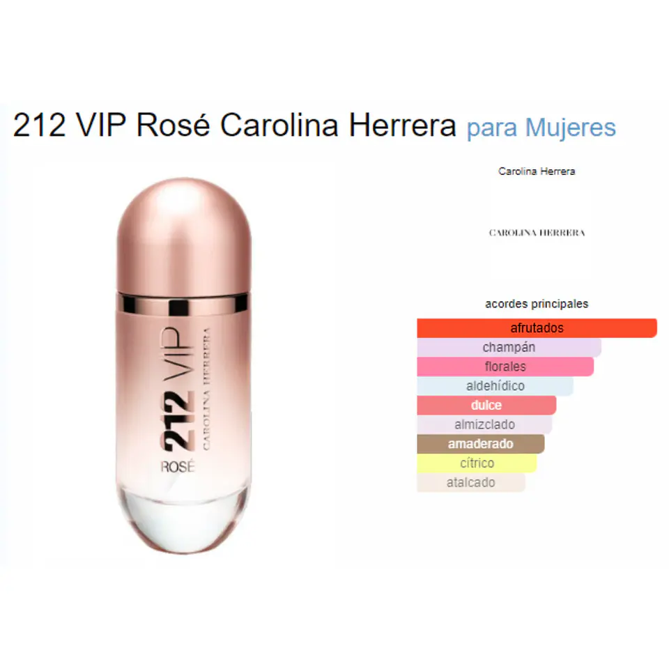 Carolina Herrera 212 Vip Rose 80ml Mujer 3