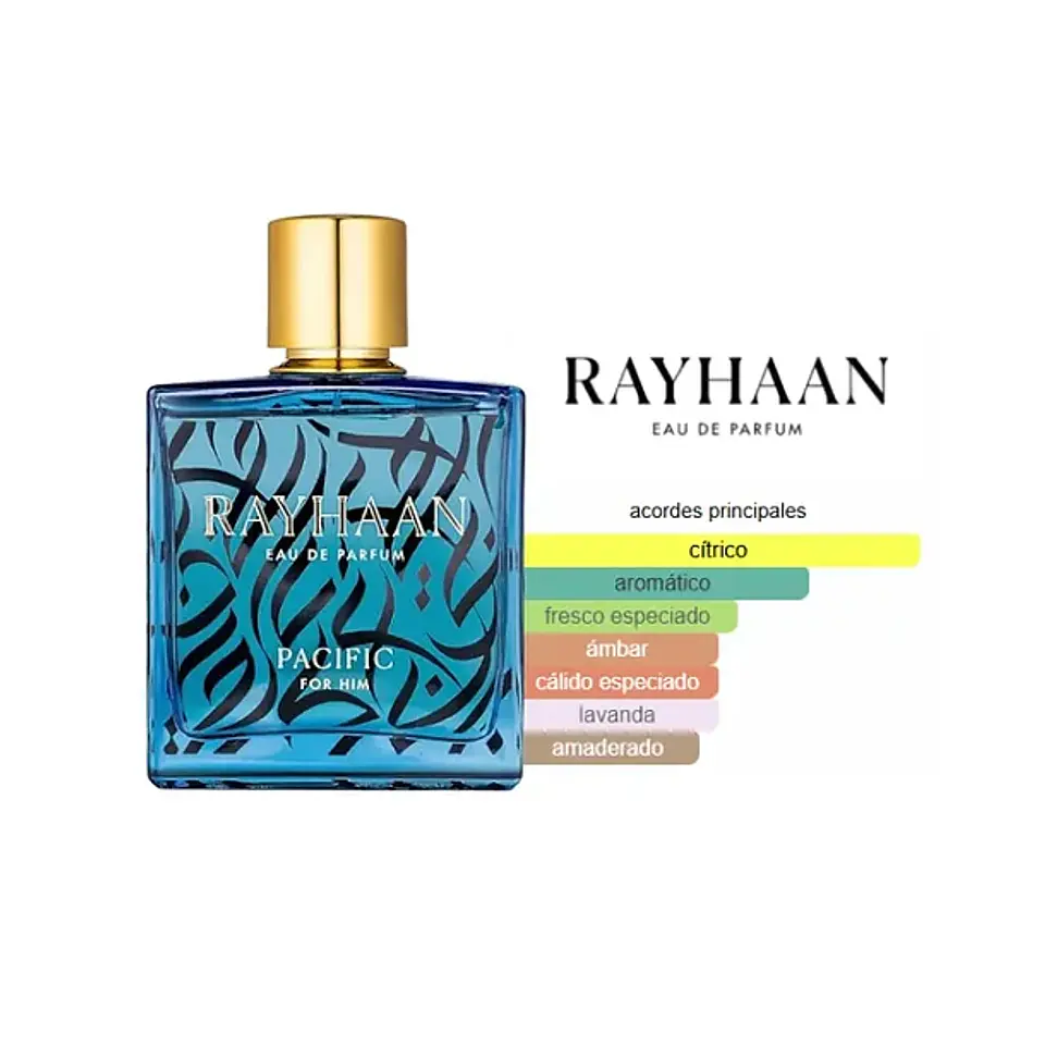 Rayhaan Pacific For Him Edp 100ml Hombre 3