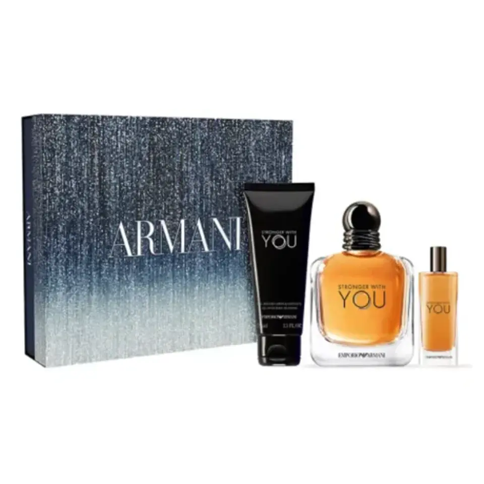 Armani Set Stronger White You 100ml+75ml+15ml Hombre 1