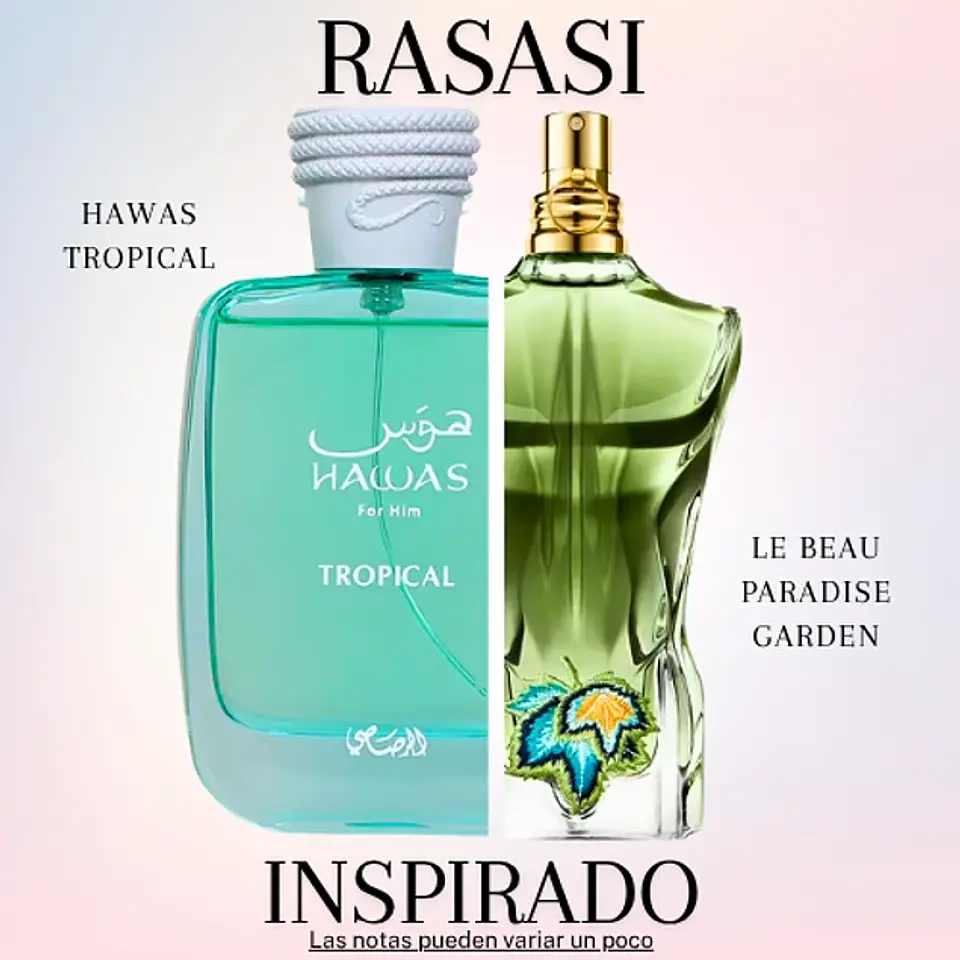 Rasasi Hawas Tropical Edp 100ml Hombre (Jean Paul Gaultier Le Beau Paradise) 3