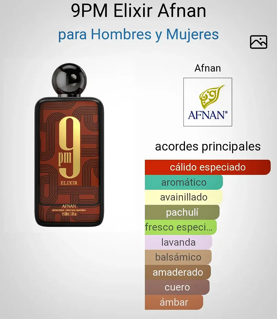 Afnan 9pm Elixir 100ml Hombre 3