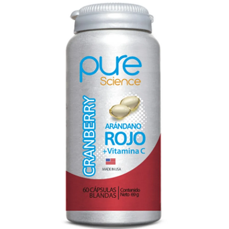 PURE SCIENCE CRANBERRY + VIT C CAP. BLA.60 1