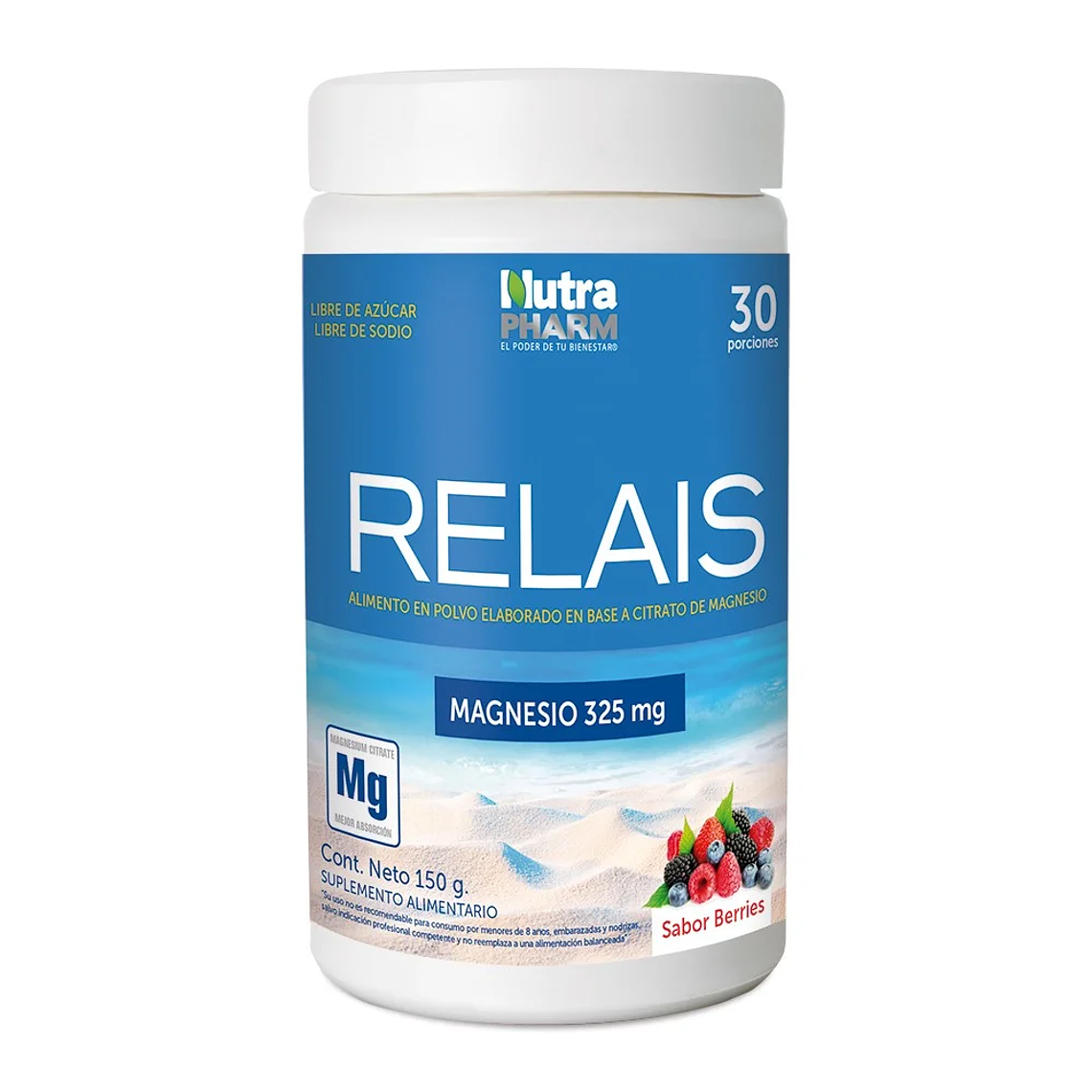 NUTRAPHARM RELAIS CITRATO MAGNESIO PVO.BERRIES 150 ML 1