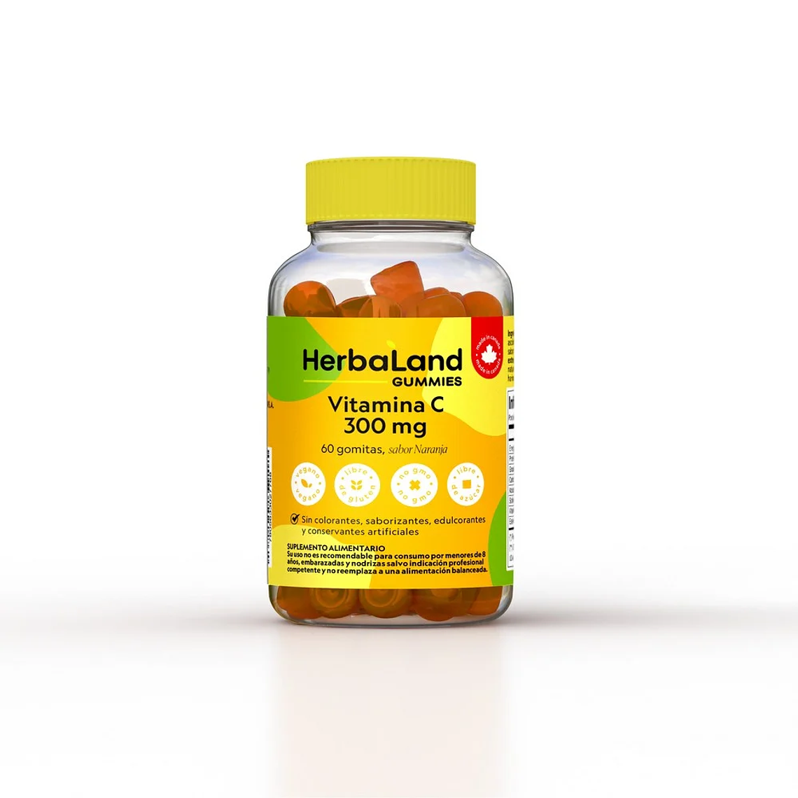 HERBALAND VIT C. GOMITAS NARANJA 300 MG. 60 1