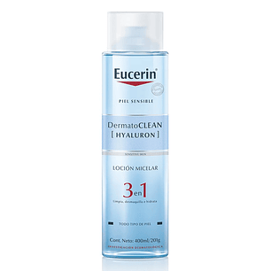 EUCERIN DERMATO CLEAN LOCION MICELAR 3X1 400 ML.