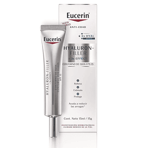 EUCERIN HYALURON FILLER 3XEFFECT CR. OJOS 15 ML.