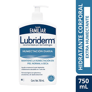 LUBDRIDERM Crema corporal Humectación Diaria 750 ml