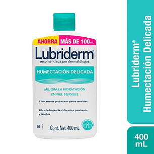 LUBRIDERM Crema Corporal Humectación Delicada 400 ml