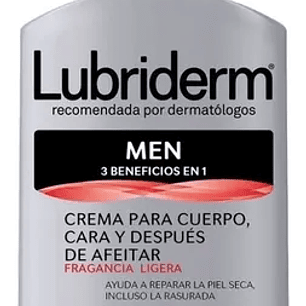 LUBDRIDERM Crema Corporal Men 3 En 1 400 ml