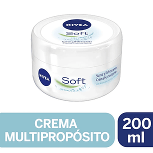 NIVEA Crema Multipropósito Soft Cara Manos Cuerpo 200 mL