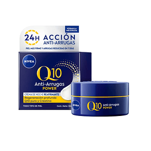 NIVEA Crema Facial Antiarrugas Noche Q10 Power 50 mL