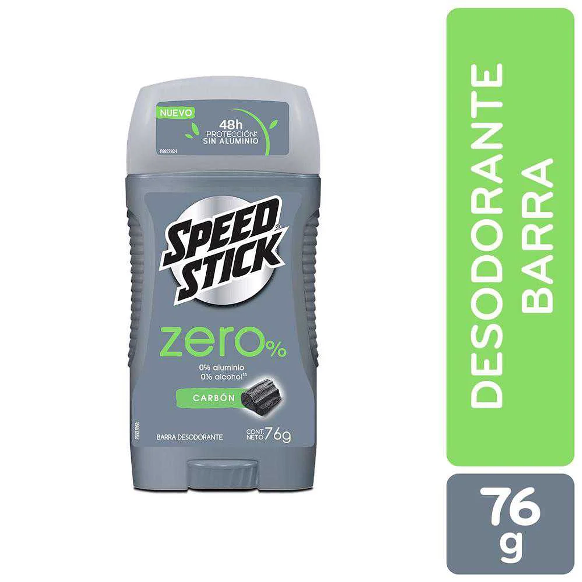 SPEED STICK Desodorante en Barra Zero% Carbón 76gr 1