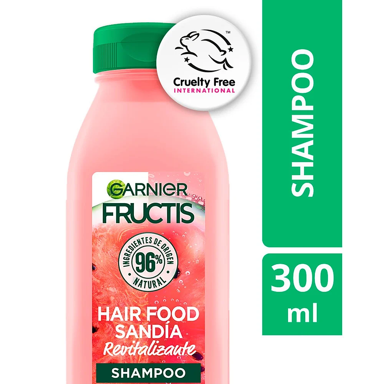GARNIER Shampoo Revitalizante Sandia Cabello Normal 300mL 1