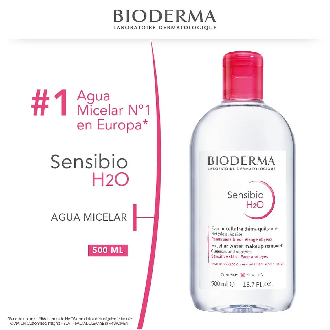 SENSIBIO H2O AGUA MICELAR 500ML 1
