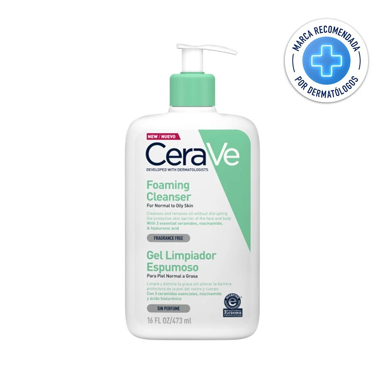 CERAVE Gel Limpiador Espumoso 473 mL 1