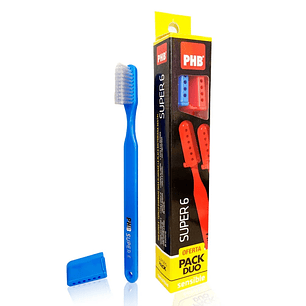 PHB Pack Dúo Super 6 Cepillo Dental Adulto Sensible