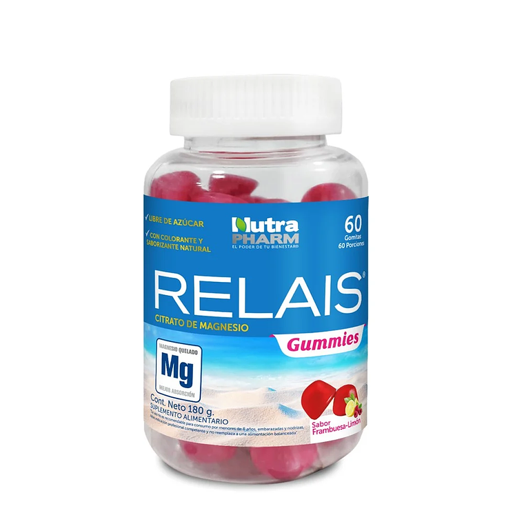 NUTRAPHARM Relais Gummies Citrato de Magnesio 60 Gomitas 1