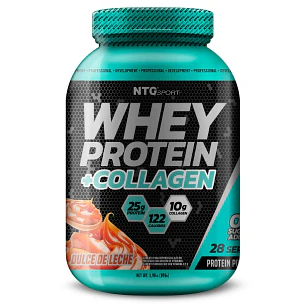 NTG PROTEINA WHEY MÁS COLÁGENO SABOR DULCE DE LECHE 896 GRAMOS