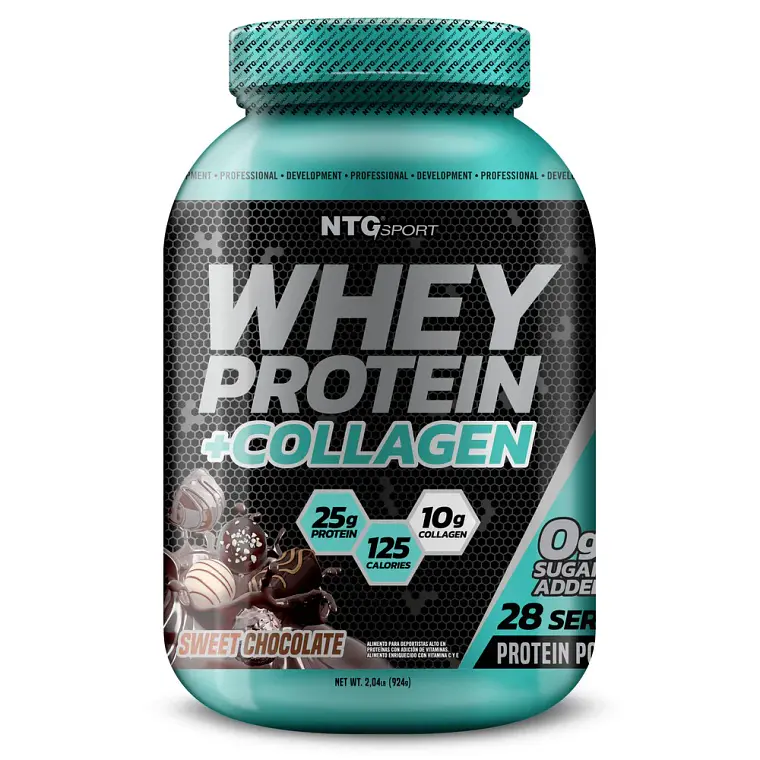 NTG PROTEINA WHEY COLÁGENO CHOCOLATE 924 GR (28 SERVICIOS) 1