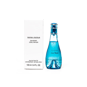 Perfume Davidoff Cool Water For Woman Edt 100 Ml Tester (con tapa)