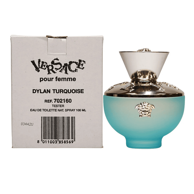 Versace Dylan Turquoise EDT 100 Ml Mujer Tester (con tapa)